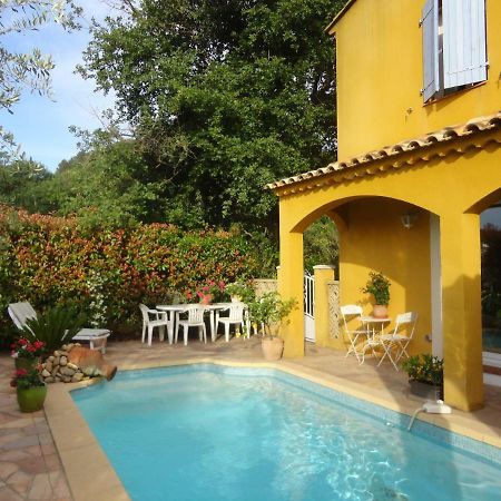 Deux Chambres Chez L'Habitant Dans Villa De Charme Avec Piscine Et Proche Mer Cuers Luaran gambar